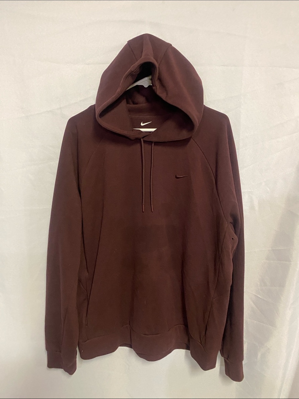Nike Woman’s Maroon Hooded Pullover Sweatshirt